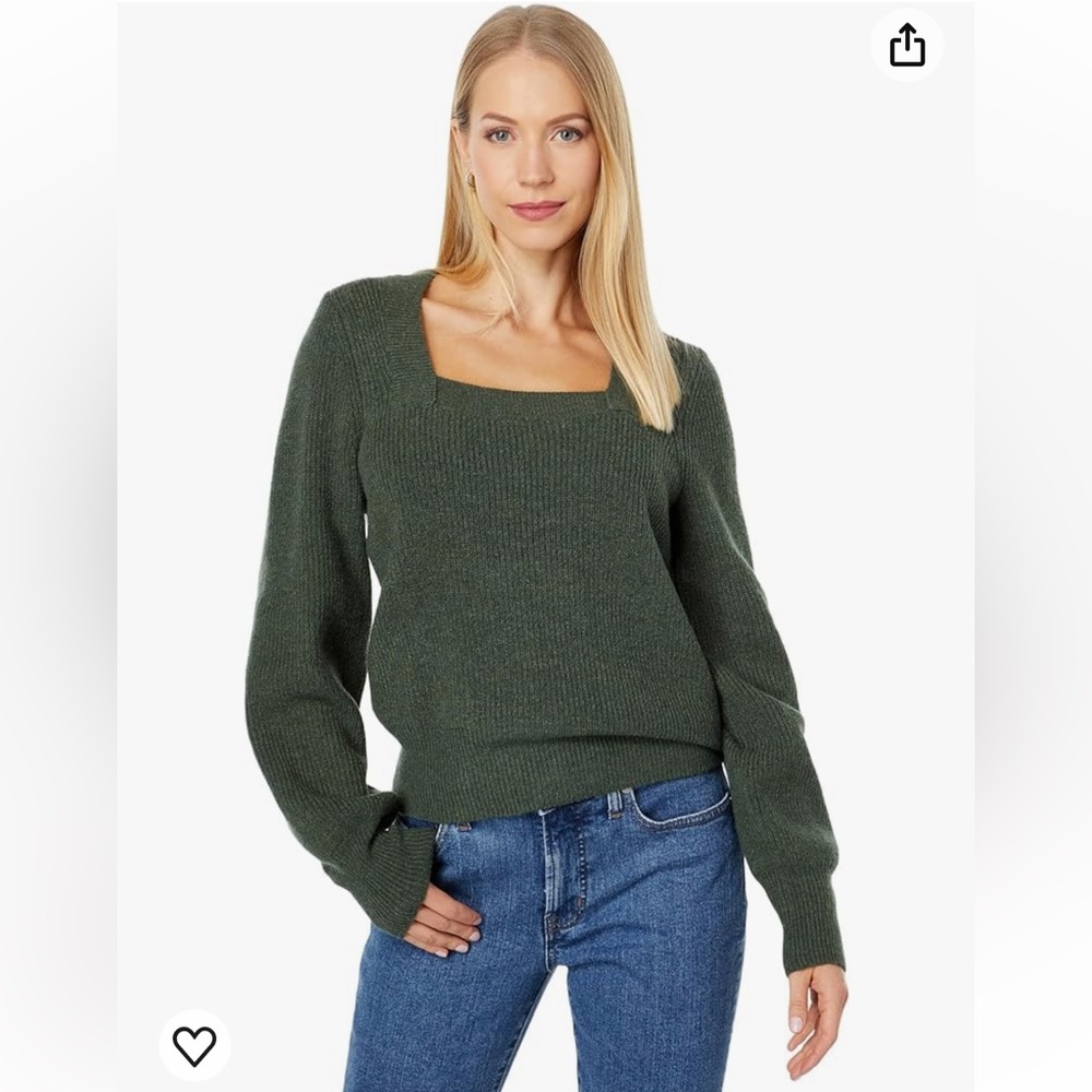 Madewell Melwood Square-Neck Pullover Sweater XXS